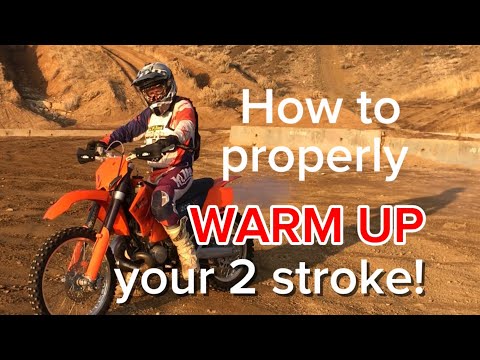 2 stroke DirtBike warm up - Are you doing this PROPERLY?!!?