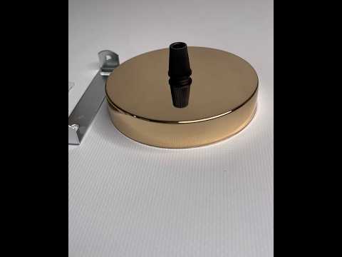 Розетка стельова під золото D100