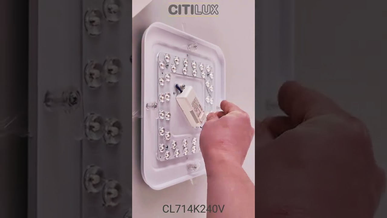 Светильник 28 см, 24W, 3000К Citilux Симпла CL714K240V с диммером