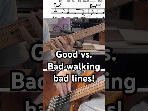 Bad vs. Good Walking Bass Line [can you tell the difference??]