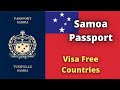 Samoa Passport Visa Free Countries 2023