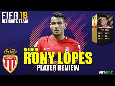 FIFA 18 IF RONY LOPES REVIEW | ULTIMATE TEAM INFORM RONY LOPES REVIEW | AS MONACO
