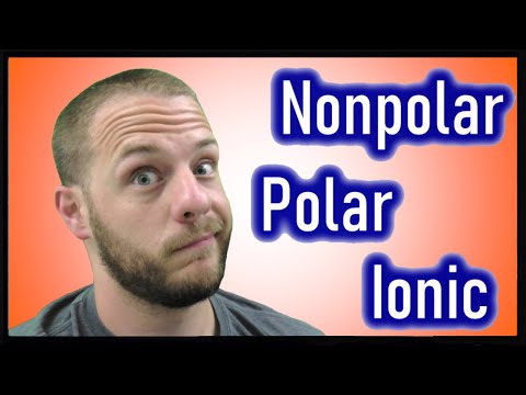 Nonpolar Covalent, Polar Covalent, and Ionic Bonds