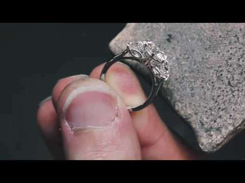 3 Stone Diamond Engagement Ring by Fairfax & Roberts