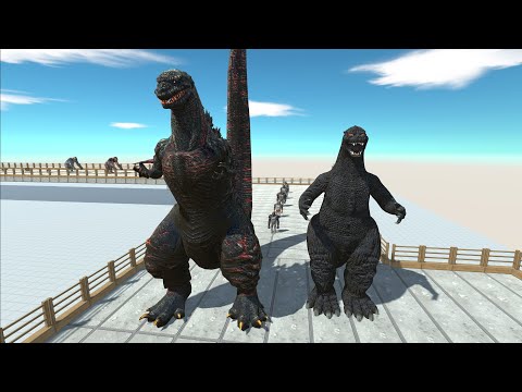 - NEW UNIT | HEISEI GODZILLA VS SHIN GODZILLA DEATH RUN - Animal Revolt Battle Simulator