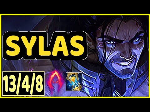 SYLAS VS PANTHEON - 13/4/8 KDA JUNGLE GAMEPLAY CHALLENGER I
