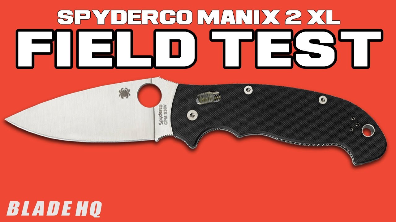 Spyderco Manix 2 XL Ball Bearing Lock Knife G-10 (3.88" Satin) C95GP2