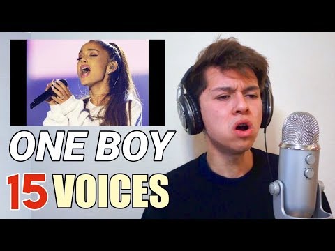 ONE BOY 15 VOICES (Ariana Grande, Shawn Mendes, Migos etc.)