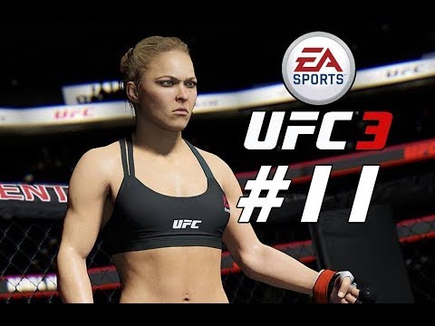 UFC 3 Women's Strawweight Career Mode Walkthrough Part 11 - RONDA ROUSEY TRILOGY!