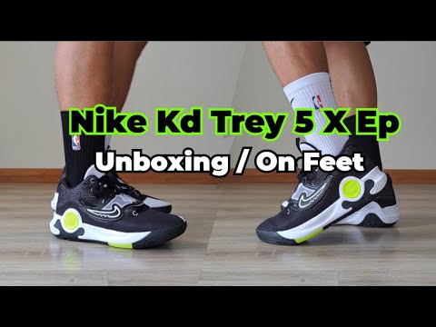 NIKE KD TREY 5 X EP UNBOXING & ON FEET.