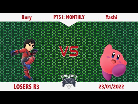 [LOSERS R3] PTS I - Xury (Mii Brawler) vs Yashi (Kirby)