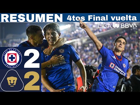 Cruz Azul 2-2 Pumas, La Máquina es semifinalista / 4tos de Final Vuelta