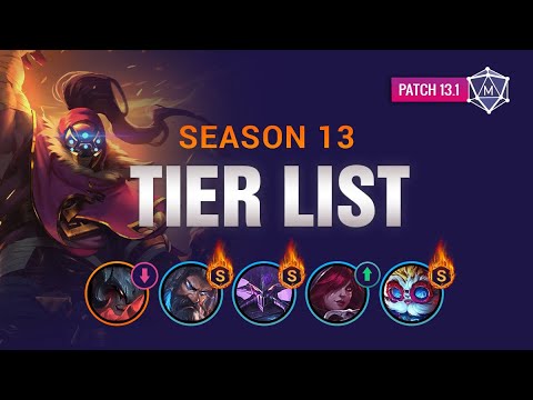 NEW Season 13 TIER LIST for League of Legends (Patch 13.1)