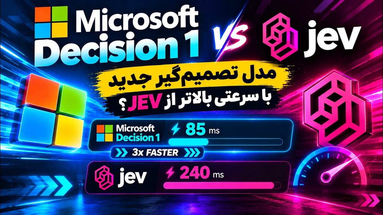 🔥🤯 معرفی Microsoft Decision 1؛ مدل تصمیم‌گیر جدید با سرعتی بالاتر از JEV؟