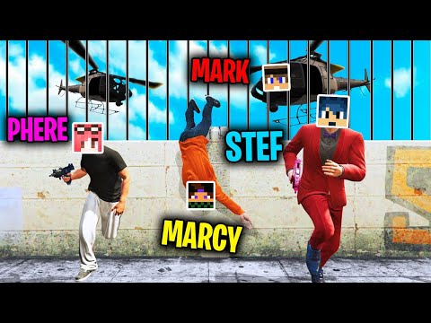 PROVA AD USCIRE DALLA PRIGIONE CON 5 STELLE! - GTA 5 w/ Stef Phere Mark