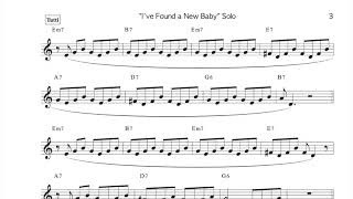 Sidney Bechet - I've Found a New Baby" (Solo Transcription)