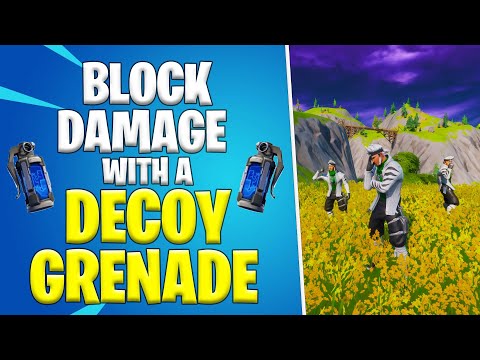 Block Damage with a Decoy Grenade *EASY WAY* | Fortnite Season 2