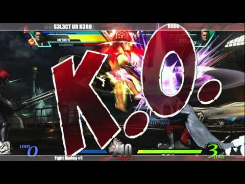 UMvC3 S3L3CT UR H3R0 vs Rene Fight Money #1