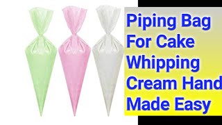 Whipping Cream Piping BagHand made piping bagPipin