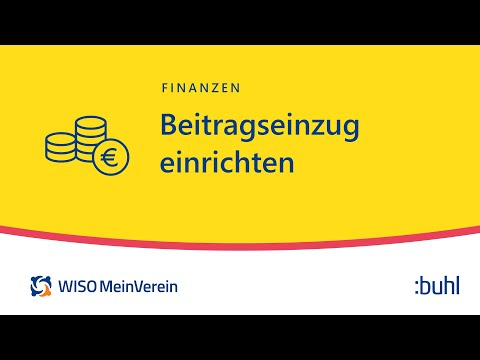 Beitragseinzug einrichten in WISO MeinVerein Web (Tutorial) | Vereinssoftware