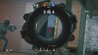 Rainbow Six Siege - 1 vs 3 Clutch Defense w/Rook