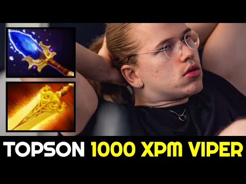 TOPSON 1000 XPM Viper with Fast Scepter & Radiance Build 7.32d Dota 2