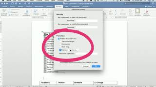 How to protect sections of a Word document