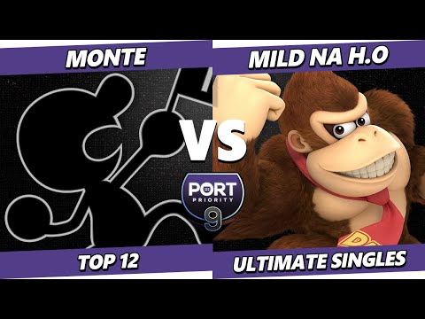 Port Priority 9 - Monte (Game & Watch) Vs. Mild Na H.O (Mii Brawler, Donkey Kong) Smash Ultimate