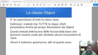 [JAVA ] La classe Object, le classi Astratte e le Interfacce