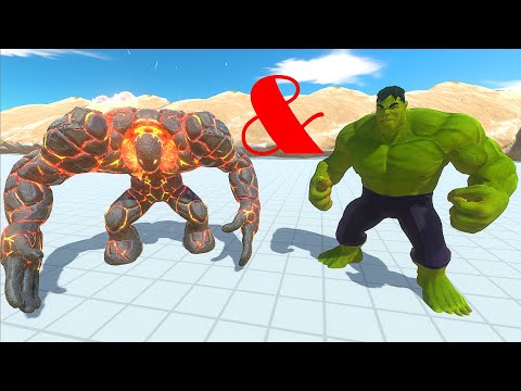 LAVA BOY & HULK DEATH RUN ATTACK - Animal Revolt Battle Simulator