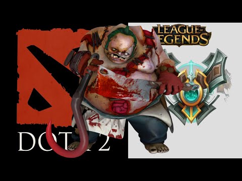 Learning Dota2, 10: Trying pudge/Midlane, impressive stuff. Mazrim Master tier LoL player