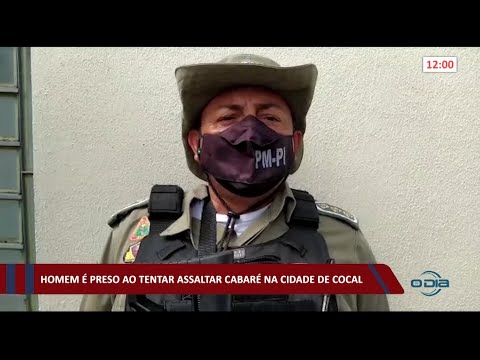 Homem é preso ao tentar roubar cabaré na cidade de Cocal 12 03 2021