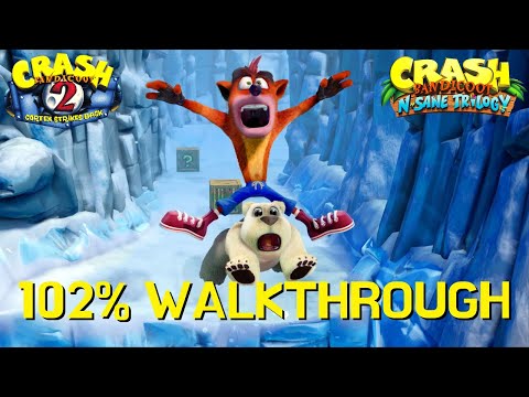 Crash Bandicoot 2 102% Walkthrough - N.Sane Trilogy (All Crystals, Gems & Relics)