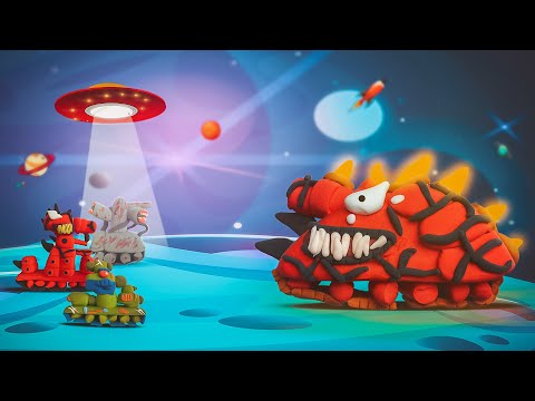 Железный капут Карнаж убил Сиреноголового с Чумным Доктором ✅ ИСА лепит Танк из пластилина Туториал