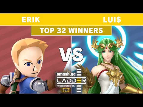 smash.gg Ladder Final Bracket - Erik (Mii Swordsman) Vs. Lui$ (Palutena) - Top 32 Winners