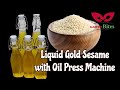 Liquid GOLD Extracted From Sesame Seeds Using Oil Press Machine
