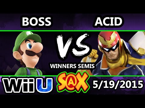 S@X - WS MVG | Boss (Luigi) Vs. Acid (Captain Falcon) SSB4 Winners Semis - Smash wii U - Smash 4