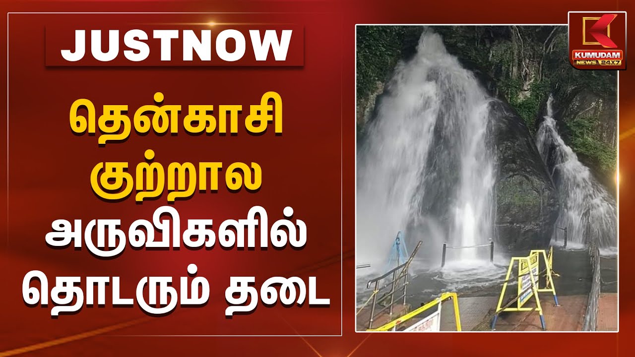 Kutralam Falls Today Update | தென்காசி குற்றால அருவிகளில் தொடரும் தடை | Tenkasi | Kumudam News