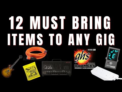 12 Must Bring Live Show Gig Items for Guitar Players & Musicians - Prepare!