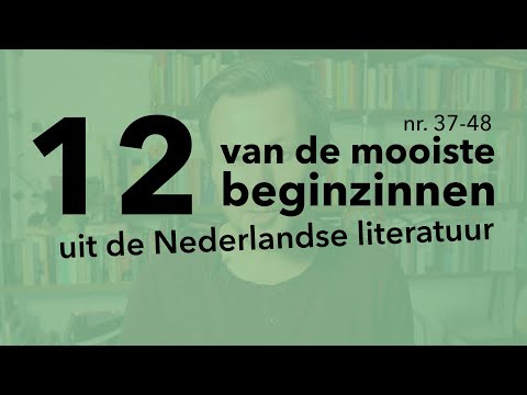 12 van de mooiste beginzinnen uit de Nederlandse literatuur (nr. 37-48) - VLOGBOEK