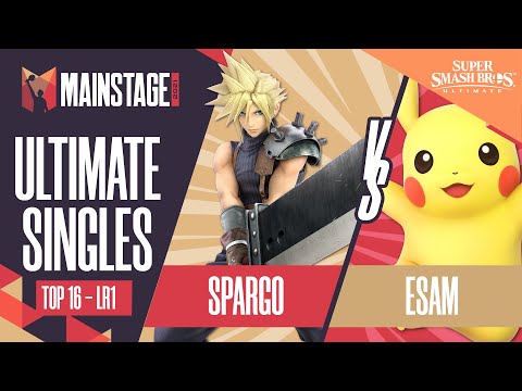 Sparg0 vs ESAM - SSBU Singles: Top 16 Losers Round 1 - Mainstage 2021 | Cloud vs Pikachu
