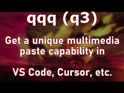 VS Code extension: qqq ( q3 )  소개 영상