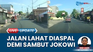 Sambut Kedatangan Presiden Jokowi ke Bumi Seganti Setungguan, Pemkab Lahat Aspal Sejumlah Jalan