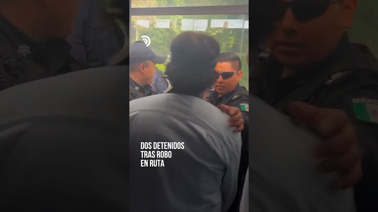 Robo en RUTA Puebla termina con dos detenidos 🚍🐀