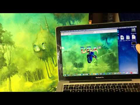 Roger Dean painting session 6 for DBA album