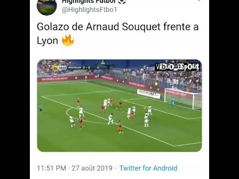 le MAGNIFIQUE BUT de SOUQUET MHSC-OL (1-0) BUT À LA BENJAMIN PAVARD !