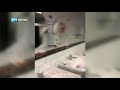 Examenstunt Laren: school vol met confetti, bloem en ketchup