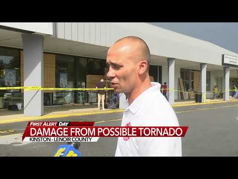 Possible Tornado Causes Damage In Kinston
