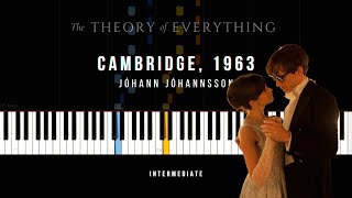 Cambridge, 1963 (The Theory of Everything) | Jóhann Jóhannsson | INTERMEDIATE Piano Tutorial
