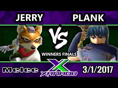 S@X 191 - Jerry (Fox) Vs. Plank (Marth) - SSBM Winners Finals - Smash Melee